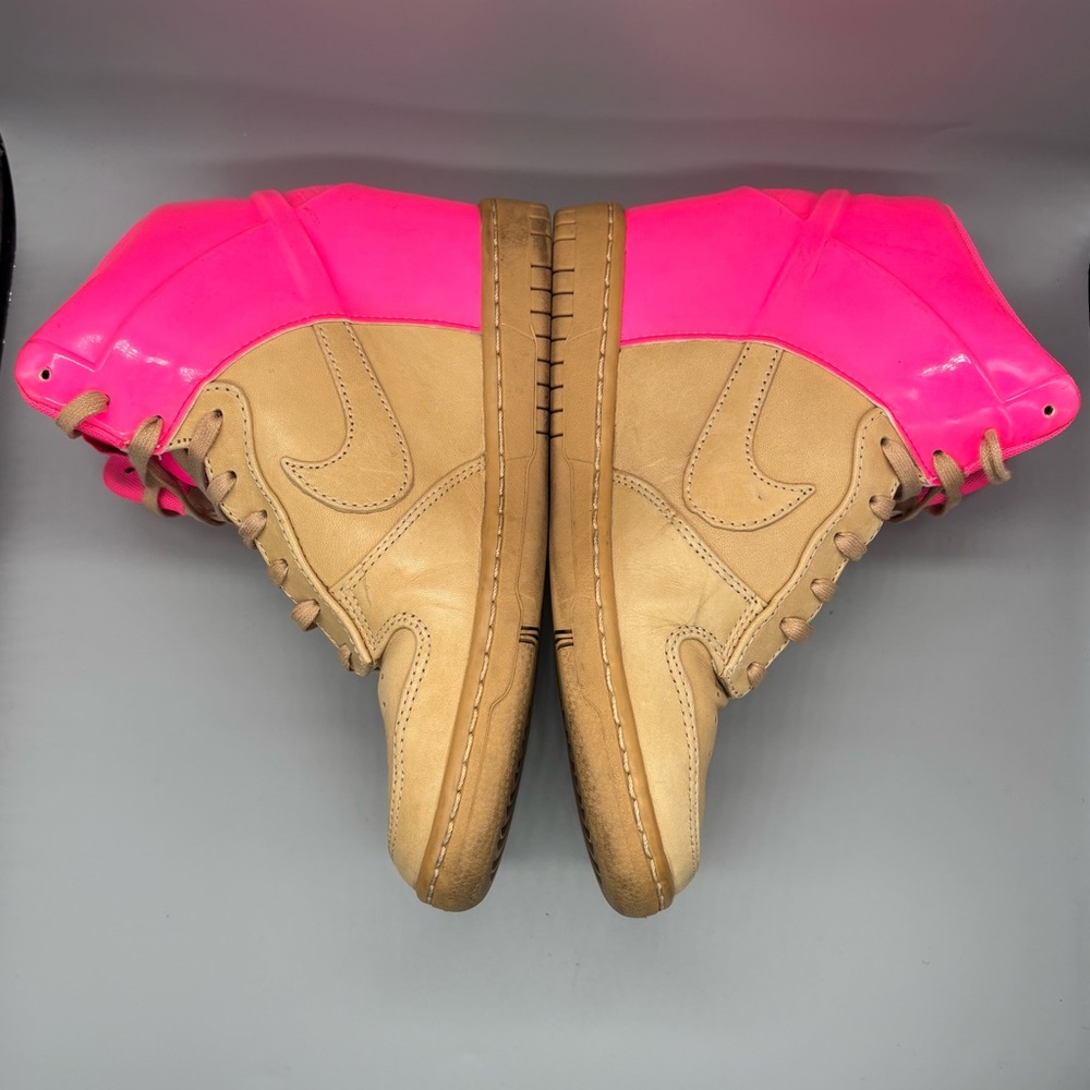 Nike Dunk‎ Sky-Hi Vachetta Tan Pink Flash Women’s Size 6.5 Hidden Wedge Sneakers - Picture 5 of 14